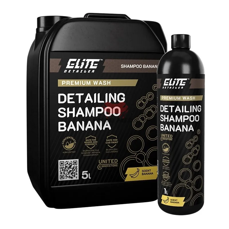 Detailing shampoo banana est un shampoing wax safe, ph neutre avec une odeur de banane.
